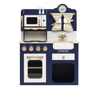 Le Toy Van - Cuisine en bois Oxford - Bleu roi - 4 ustensiles - Dès 3 ans