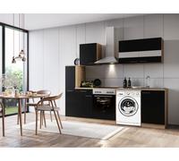 Cuisine Blocs Vides Structure Machine à Laver Chêne Noir Merle 250 CM respekta