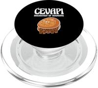 Cuisine bosniaque, Amateur de spécialités des Balkans, Gourmand Funny Cevapi PopSockets PopGrip pour MagSafe