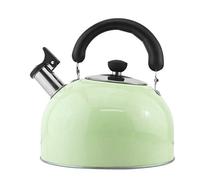 Cuisine bouettle, sifflet Kettlekettle Gas induction Cuiseur Universal Water Hot Kettle Automatique Whistle Grande capacité Kettle Frapped Bouillon Kettle Pratique confortable / Green / 5L Aqiong