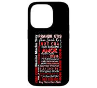 Cuisine cambodgienne Cambodge Foodie Amok Prahok Asie du Sud-Est Coque pour iPhone 14 Pro