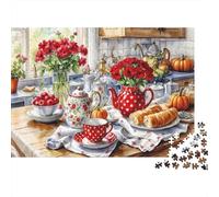Cuisine Champêtre Petit Déjeuner Puzzle pour Adultes Puzzle 1000 Pièces Papier Famille Détente Décoration Cadeau 52x38cm/1000pcs