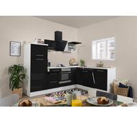 Cuisine Coin Angle Blanc Noir Amanda 260 X 200 CM respekta Premium