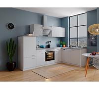 Cuisine Coin Bloc Angle Blanc Bêton Malia 280x172 CM respekta