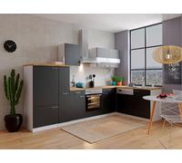 Cuisine Coin Bloc Angle Blanc Noir Malia 310x172 CM respekta