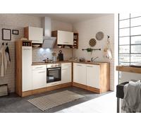 Cuisine Coin Bloc Angle Chêne Blanc Aide 250x172 CM respekta