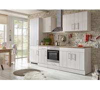 Cuisine Coin Bloc Maison de Campagne Mélèze Blanc Anton 270 CM respekta
