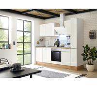 Cuisine Coin Bloc Marleen Premium 250 CM Blanc Artisan Chêne respekta