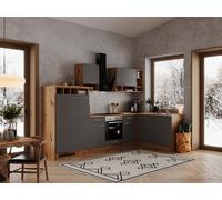 Cuisine Coin Blocs Vides Angle Chêne Gris Aide 310x172 CM respekta