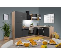 Cuisine Coin Blocs Vides Angle Chêne Gris Merle 280x172 CM respekta