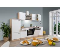Cuisine Coin Blocs Vides Intégrée Chêne Blanc Merle 280 CM respekta
