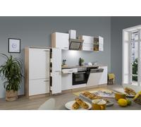Cuisine Coin Blocs Vides Intégrée Chêne Blanc Merle 310 CM respekta