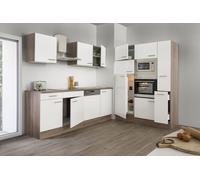 Cuisine Coin Cuisine Blocs Vides Cuisine Intégrée Chêne York Blanc Oliver 370 CM