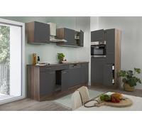 Cuisine Coin Cuisine Blocs Vides Cuisine Intégrée Chêne York Gris Oliver 310 CM