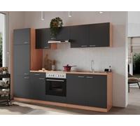 Cuisine Coin Blocs Vides Intégrée Hêtre Gris Gerda 270 CM respekta