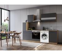 Cuisine Coin Blocs Vides Structure Machine à Laver Chêne Gris Merle 250 respekta