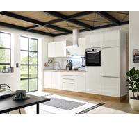 Cuisine Coin Cuisine Bloc Cuisine Marleen Premium 340 CM Blanc Artisan Chêne