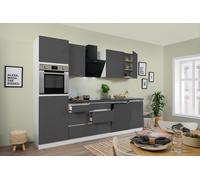 Cuisine Coin Cuisine Bloc Cuisine Sans Blanc Gris Lorena 280 CM