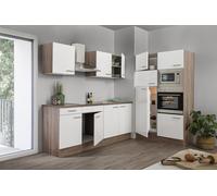 Cuisine Coin Cuisine Blocs Vides Cuisine Intégrée Chêne York Blanc Oliver 340 CM