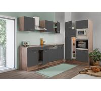 Cuisine Coin Cuisine Blocs Vides Cuisine Intégrée Chêne York Gris Oliver 340 CM