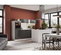 Cuisine Coin Cuisine De L’Île Blanc Gris Amanda 280 CM respekta Premium