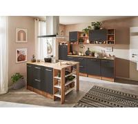 Cuisine Coin Cuisine De L’Île Cuisine Intégrée Chêne Gris Aide 280 CM respekta