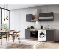 Cuisine Coin pour Structure Machine à Laver Chêne Gris Merle 220 CM respekta