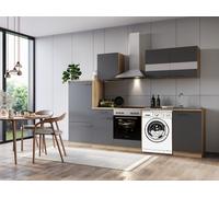 Cuisine Coin pour Structure Machine à Laver Chêne Gris Merle 280 CM respekta