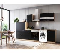 Cuisine Coin pour Structure Machine à Laver Chêne Noir Merle 310 CM respekta