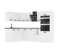 Cuisine Complète - B BELINI GROUP - MELANIE - Blanc Mat - Design Contemporain 360 cm x 60 cm