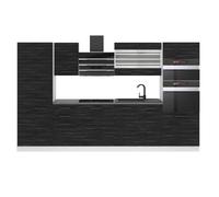 Cuisine Complète - B BELINI GROUP - MILA - Ébène Royal - 300 cm - Design Contemporain