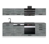 Cuisine Complète - B BELINI GROUP - Modèle LINDA - Chêne Glamour - 240 cm - Design Contemporain