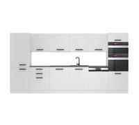 Cuisine Complète - B BELINI GROUP - NAOMI - 360 cm - Blanc Mat - Design Contemporain