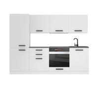 Cuisine Complète - B BELINI GROUP - SANDY - 240 cm - Blanc Mat - Design Contemporain