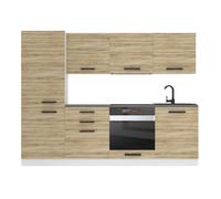 Cuisine Complète - B BELINI GROUP - SANDY - Chêne Sonoma - 240 cm - Design Contemporain