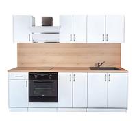 Cuisine complète ECO Blanc Brillant 240 cm - Cuisineandcie