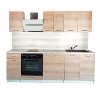 Cuisine complète ECO Chene Naturel 240 cm - Cuisineandcie