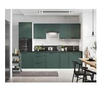 Cuisine complète emplacement pour four encastrable 285 cm couleur beige ou vert- LYNN - Vert