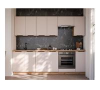 Cuisine complète moderne beige et bois 260cm ELISA