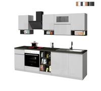 Cuisine complète modulaire design linéaire style moderne 256cm Essence