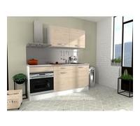 Cuisine complète OSLO - L 180 cm - Chêne - Plan de travail inclus Chene G