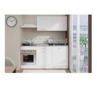 Cuisine complète OSLO - L 180cm - Blanc Mat - Plan de travail inclus
