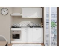 Cuisine complete OSLO - L 180cm - Blanc Mat - Plan de travail inclus