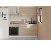 Cuisine complete OSLO - L 180cm - Chene - Plan de travail inclus