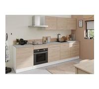 Cuisine complete OSLO L 300 cm Décor chene Plan de travail inclus