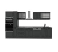 Vicco Cuisine complète R-Line Anthracite Campagne/Anthracite 350cm