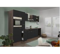 Cuisine Cuisine Éléments Cuisine Chêne York Noir Oliver 300 CM Respekta