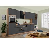 Cuisine Cuisine Éléments Vide Sans Poignée Chêne Gris Lorena 380 CM Respekta