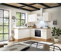 Cuisine Cuisine En Angle Marleen Premium 220 Cm Blanc Artisan Chêne Respekta