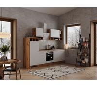 Cuisine Cuisine En Bloc Cuisine Intégrée Chêne Blanc Hilde 280 CM Respekta